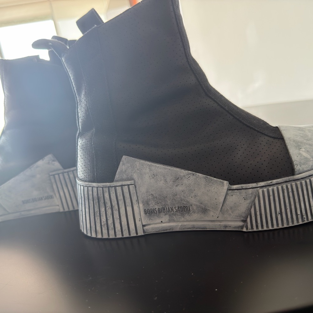 Black and Gray Men's Boots